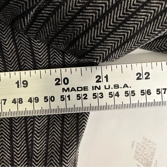 Men’s Grey Black Stripe Velour Two Button Sports Jacket - Picture 9 of 10